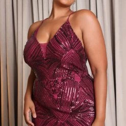 Fashion Nova Minding My Business Sequin Maxi Dress - Plum -fashion nova dresses Shop 08 18 22Studio7 SN JM 15 11 25 69 1371P8 Plum 1154 PLUS PB