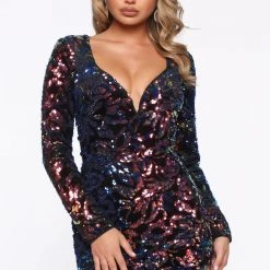 Fashion Nova Magical Moment Sequin Maxi Gown - Black/Blue -fashion nova dresses Shop 08 19 19 Studio 3 JP 15 25 43 40 PD7515EFN BlackBlue 0742 JK scaled