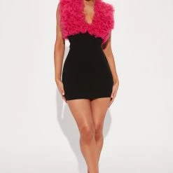 Fashion Nova Lana Tulle Mini Dress - Black/Pink -fashion nova dresses Shop 08 19 22Studio2 DD MR 15 04 16 24 ID5697 Blackpiink 5075 SG