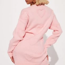 Fashion Nova Hearts Eyes Sweater Mini Dress - Pink -fashion nova dresses Shop 08 19 22Studio2 DD MR 15 21 57 28 D8130C Pink 5151 SG