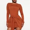 Fashion Nova Enjoy Life Mini Dress - Rust -fashion nova dresses Shop 08 19 22Studio3 RM ON 15 36 35 22 FS23A144 Rust 1784 EH
