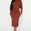 Fashion Nova Katie Midi Dress - Rust 2 Fashion Nova Katie Midi Dress - Rust -fashion nova dresses Shop 08 19 22Studio4 RT DJ 10 28 56 1 RD47630L Rust P 26432 SG