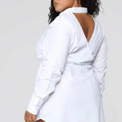 Fashion Nova Sweet As Pie Dress - White -fashion nova dresses Shop 08 20 18 Studio 1 14 03 21 B7817SOLID White 4665 NT scaled