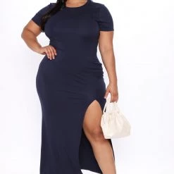 Fashion Nova Stroll Maxi Dress - Navy -fashion nova dresses Shop 08 21 20Studio3 AP RS 15 29 32 62 DR1482 Navy P 56647 PLUS KL