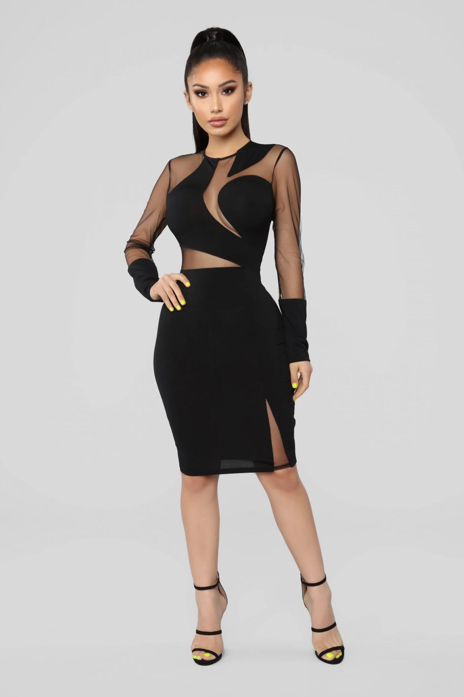 Fashion Nova Black Sand Dress - Black 6 Fashion Nova Black Sand Dress - Black - Image 4
