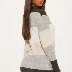 Fashion Nova Autumn Love Sweater Mini Dress - Grey/combo -fashion nova dresses Shop 08 22 22Studio2 RT RL 15 28 31 63 RDAE6070FN Greycombo 5796 SG