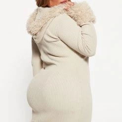 Fashion Nova Big Changes Sweater Midi Dress - Beige -fashion nova dresses Shop 08 22 22Studio4 DD DJ 10 06 58 4 LD7280BFN Beige 4186 PLUS EH