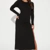 Fashion Nova Deena Ribbed Maxi Dress - Black -fashion nova dresses Shop 08 23 22Studio2 KJ RL 14 45 50 61 RD46937LA Black P 0030 SG