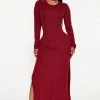 Fashion Nova Deena Ribbed Maxi Dress - Burgundy -fashion nova dresses Shop 08 23 22Studio3 RM AC 14 01 15 5 RD46937LA Burgundy 1902 JB