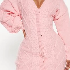 Fashion Nova Julie Sweater Mini Dress - Pink -fashion nova dresses Shop 08 23 22Studio3 RM AC 14 10 01 7 91164NK Pink 1923 JB