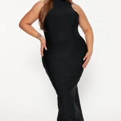 Fashion Nova By Your Side Bandage Maxi Dress - Black -fashion nova dresses Shop 08 23 22Studio4 DM DJ 10 03 28 15 GW22C1207 Black 4834 PLUS JB