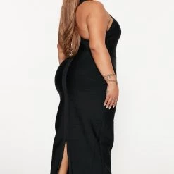 Fashion Nova By Your Side Bandage Maxi Dress - Black -fashion nova dresses Shop 08 23 22Studio4 DM DJ 10 03 39 15 GW22C1207 Black 4837 PLUS JB