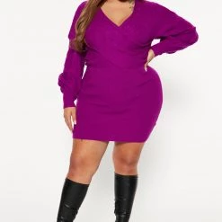 Fashion Nova Coffee Run Sweater Mini Dress - Magenta 12 Fashion Nova Coffee Run Sweater Mini Dress - Magenta -fashion nova dresses Shop 08 23 22Studio4 DM DJ 10 29 14 23 91060NK Magenta 4925 PLUS JB