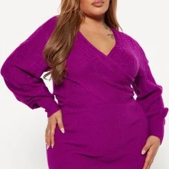 Fashion Nova Coffee Run Sweater Mini Dress - Magenta 11 Fashion Nova Coffee Run Sweater Mini Dress - Magenta -fashion nova dresses Shop 08 23 22Studio4 DM DJ 10 29 21 23 91060NK Magenta 4930 PLUS JB