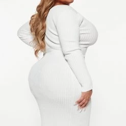 Fashion Nova Autumn Calls Sweater Midi Dress - Off White -fashion nova dresses Shop 08 24 22Studio3 KS DJ 13 51 38 33 RDAA6770FN OffWhite 2595 PLUS JB