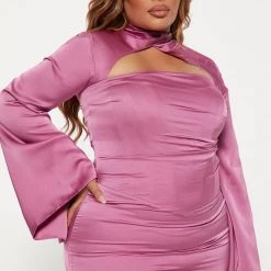 Fashion Nova Sweet Sultry Satin Midi Dress - Orchid -fashion nova dresses Shop 08 24 22Studio4 ME KP 15 33 45 68 SK0929 Orchid 6158 PLUS JB