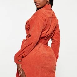 Fashion Nova Struck A Corduroy Mini Dress - Rust -fashion nova dresses Shop 08 24 22Studio5 RM IM 12 08 51 7 FE22H326 Rust 1939 SG