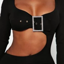 Fashion Nova Buckle Up Mini Dress - Black -fashion nova dresses Shop 08 24 22Studio5 RM IM 12 10 18 9 MD8199 Black 3920 JB