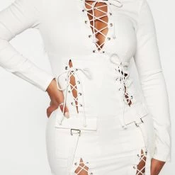 Fashion Nova Lace Up Denim Mini Dress - Cream -fashion nova dresses Shop 08 24 22Studio5 RM IM 15 22 03 39 ID51835 Cream 4308 EH