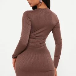 Fashion Nova Glam Rock Ribbed Mini Dress - Mocha -fashion nova dresses Shop 08 24 22Studio6 DD AC 16 02 26 47 D29357 Mocha 1084 ES