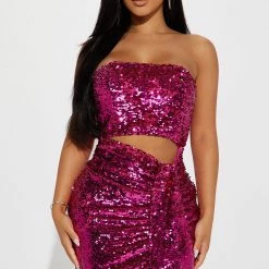 Fashion Nova Petite VIP Line Sequin Mini Dress - Fuchsia -fashion nova dresses Shop 08 25 22Studio1 RM AC 10 35 10 1 LD9200FN Fuchsia 0010 JB