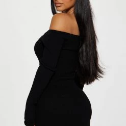 Fashion Nova Never Last Midi Sweater Dress - Black -fashion nova dresses Shop 08 25 22Studio1 RM AC 11 02 43 9 J3H2075S Black 0131 JB
