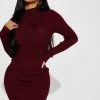 Fashion Nova Cold As Ice Sweater Mini Dress - Burgundy -fashion nova dresses Shop 08 25 22Studio1 RM AC 11 34 28 18 RDAE7200FN Burgundy 0238 ES