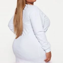 Fashion Nova Selfie Queen T-Shirt Dress - White/combo -fashion nova dresses Shop 08 25 22Studio4 DD KP 15 10 50 55 JT1466 White 6726 PLUS ES