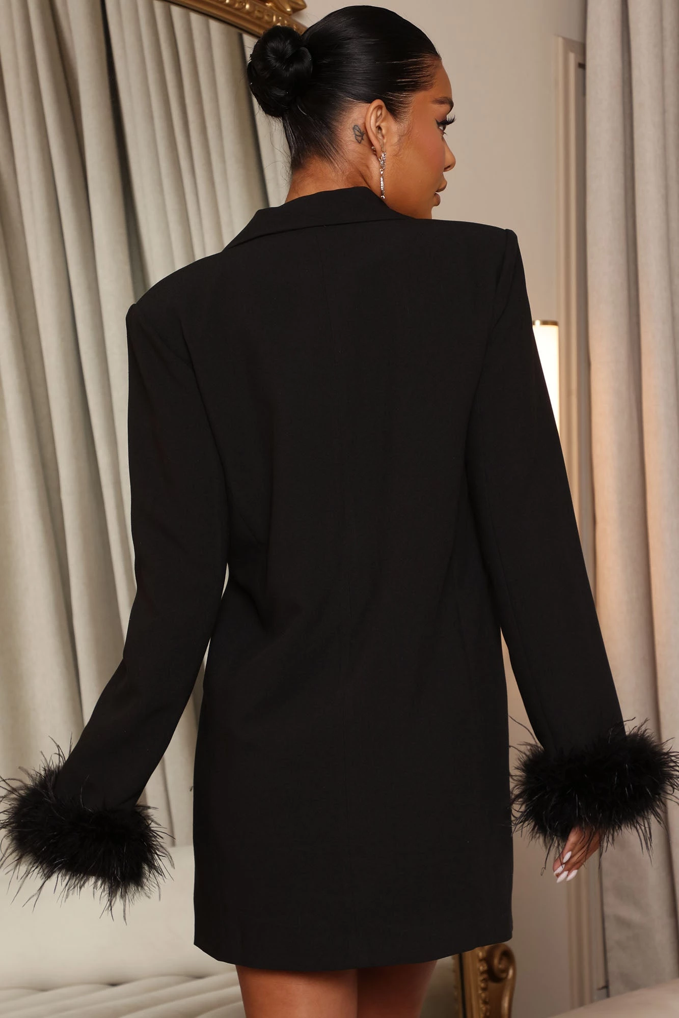 Fashion Nova Tall Delinah Blazer Mini Dress - Black 5 Fashion Nova Tall Delinah Blazer Mini Dress - Black - Image 3