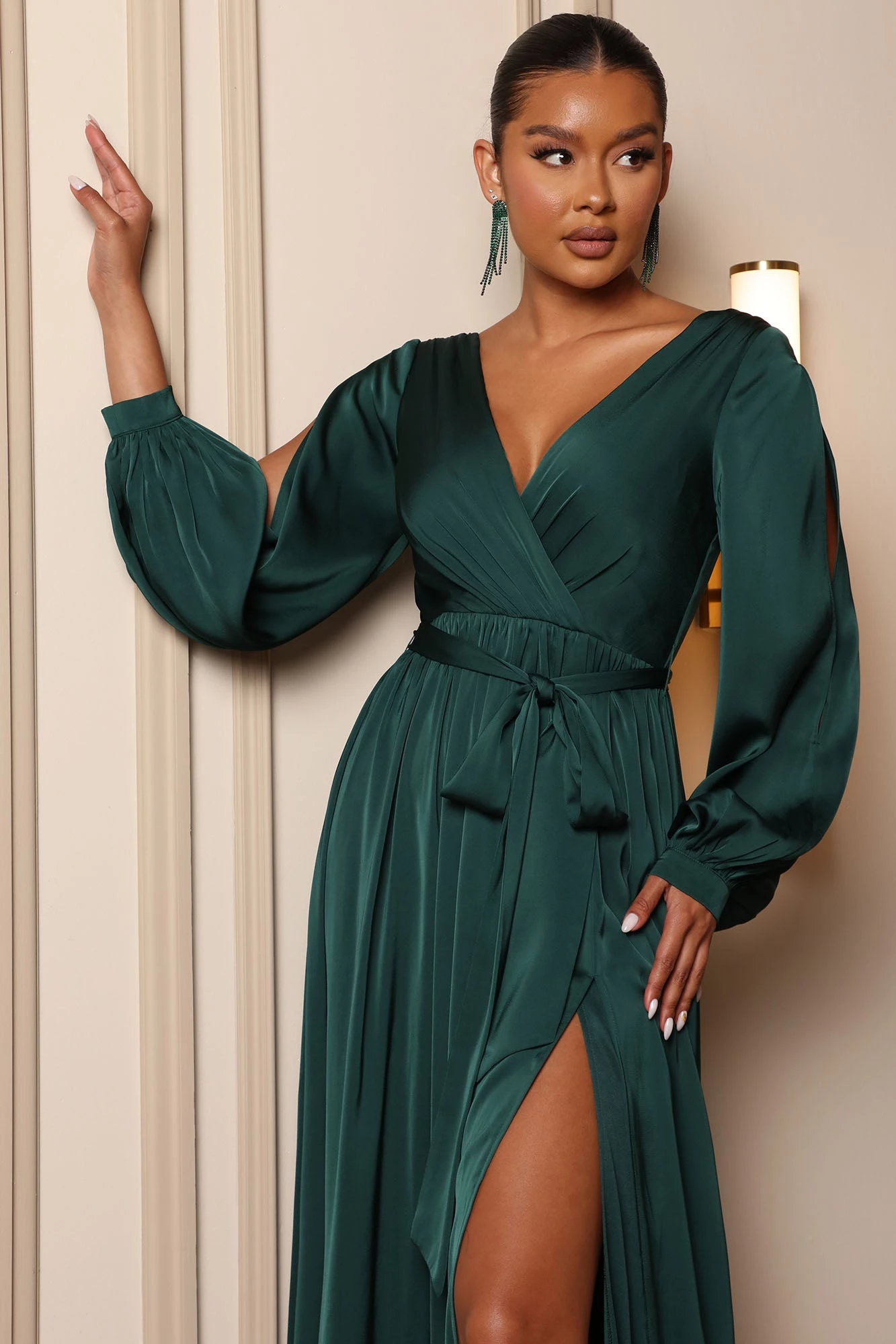 Fashion Nova Belle Maxi Dress - Emerald 4 Fashion Nova Belle Maxi Dress - Emerald - Image 2