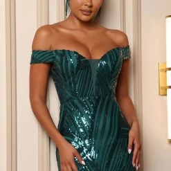 Fashion Nova Mona Sequin Maxi Dress - Emerald -fashion nova dresses Shop 08 25 22Studio7 ME DJ 15 25 12 64 9253LDP8 Emerald 1293 JB
