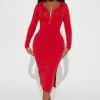 Fashion Nova Look Ahead Hoodie Dress - Red -fashion nova dresses Shop 08 26 22Studio2 RT AC 11 50 53 21 JD33658L Red 0485 ES
