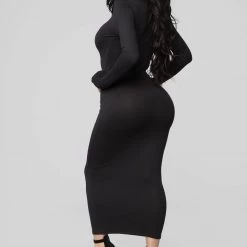 Fashion Nova Full Coverage Maxi Dress - Black -fashion nova dresses Shop 08 28 18 Studio 2 11 36 52 D5246 Black0507 NT scaled