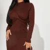 Fashion Nova Rinna Ribbed Mini Dress - Brown -fashion nova dresses Shop 08 29 22Studio1 MS RENE 11 34 58 22 HD12215 Brown 9183 PB