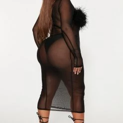 Fashion Nova Ella Midi Dress - Black -fashion nova dresses Shop 08 29 22Studio4 KS AC 15 15 44 54 D8281C Black 8137 PLUS JB