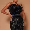 Fashion Nova Alexis Feather Belted Mini Dress - Black/Blue -fashion nova dresses Shop 08 29 22Studio7 ME KP 10 29 29 14 22GWF0248 BlackBlue 2041 EH