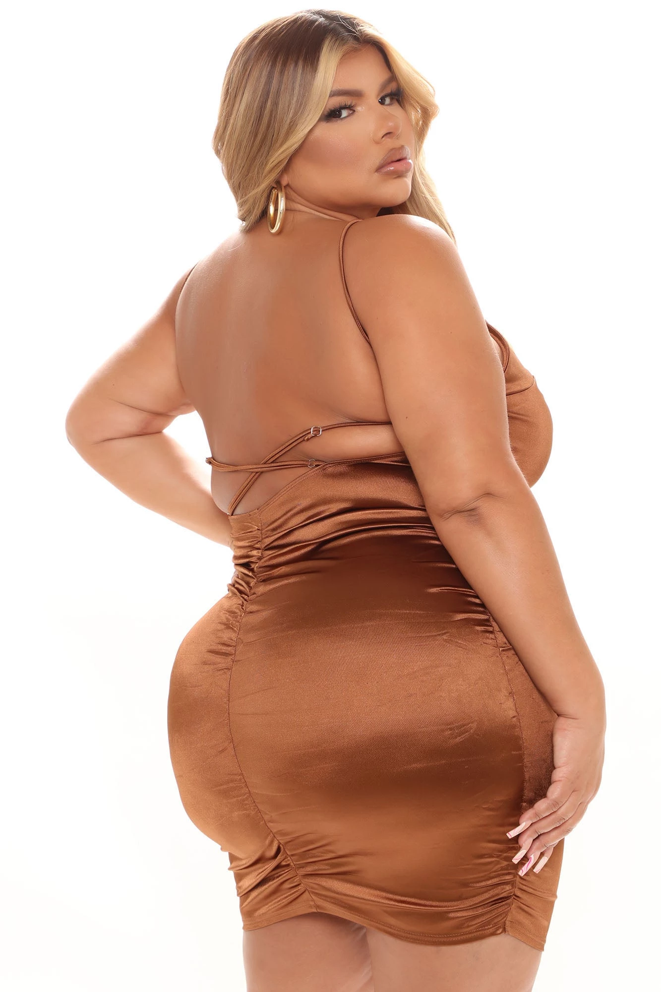 Fashion Nova Sweeter Than You Satin Mini Dress - Mocha 11 Fashion Nova Sweeter Than You Satin Mini Dress - Mocha - Image 9