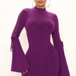 Fashion Nova Next To Me Knit Dress - Purple -fashion nova dresses Shop 08 31 21Studio2 SN KP 13 25 07 16 21488 Purple 0130 MH