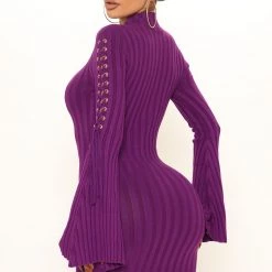 Fashion Nova Next To Me Knit Dress - Purple -fashion nova dresses Shop 08 31 21Studio2 SN KP 13 25 16 16 21488 Purple 0133 MH