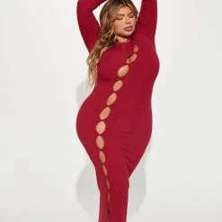 Fashion Nova Cutting Edge Thick Rib Maxi Dress - Burgundy 11 Fashion Nova Cutting Edge Thick Rib Maxi Dress - Burgundy -fashion nova dresses Shop 08 31 22Studio1 RD DJ 14 52 24 38 D14590 Burgundy 10378 SG PLUS