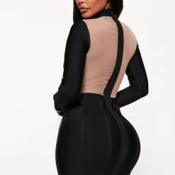 Fashion Nova Thoughts About You Bandage Mini Dress - Black -fashion nova dresses Shop 08 31 22Studio3 ME RL 15 56 31 32 MD8147 Black 0897 EH