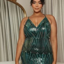 Fashion Nova Mariah Sequin Maxi Dress - Green -fashion nova dresses Shop 08 31 22Studio4 KS KP 10 53 56 21 4805D2 Green 4989 PLUS EH