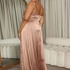 Fashion Nova By My Side Maxi Dress - Taupe -fashion nova dresses Shop 08 31 22Studio4 KS KP 13 51 18 38 9371SO Taupe 5164 PLUS ES