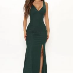 Fashion Nova Jessica Maxi Dress - Hunter