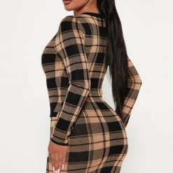 Fashion Nova Places To Be Plaid Mini Dress - Taupe/combo -fashion nova dresses Shop 09 01 22Studio4 KJ IM 10 49 30 20 J3H0436S Taupecombo 9508 ES