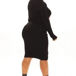 Fashion Nova Moments After Sweater Midi Dress - Black -fashion nova dresses Shop 09 02 21Studio1 CE RL 14 14 49 48 RDAD2520FN Black 2057 PLUS PB