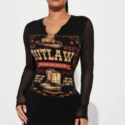 Fashion Nova Wendy Mini Dress - Black