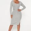 Fashion Nova Loop Me In Belted Sweater Dress - Heather Grey -fashion nova dresses Shop 09 02 22Studio4 KJ IM 09 30 47 2 J3H0053S HeatherGrey P 9860 WG