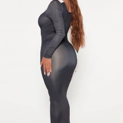 Fashion Nova Got A Secret Maxi Dress - Black/combo -fashion nova dresses Shop 09 02 22Studio4 KJ IM 09 55 49 8 DT3357 Blackcombo 9996 ES