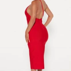 Fashion Nova Lucy Midi Bandage Dress - Red -fashion nova dresses Shop 09 02 22Studio4 KJ IM 13 22 58 33 GW22X2120 Red 10478 JB